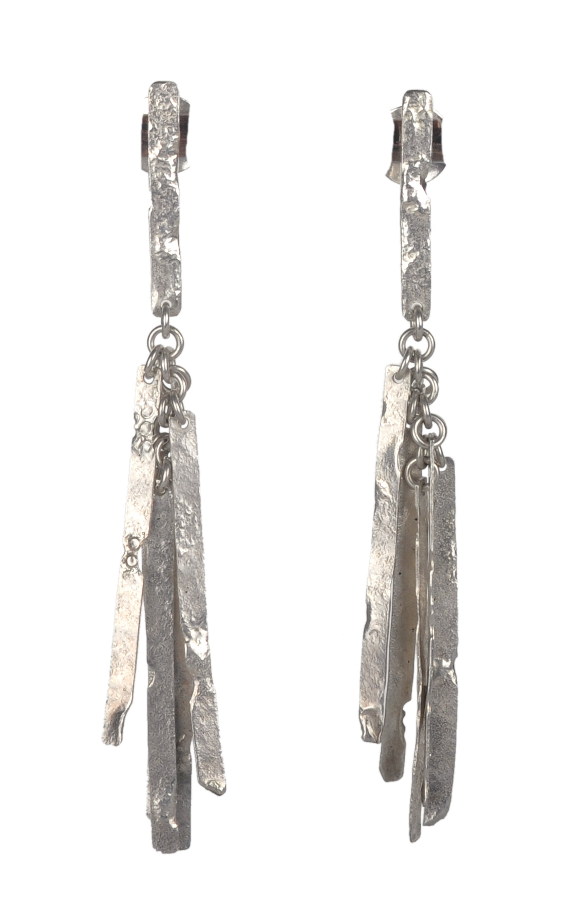 Messy hair earrings