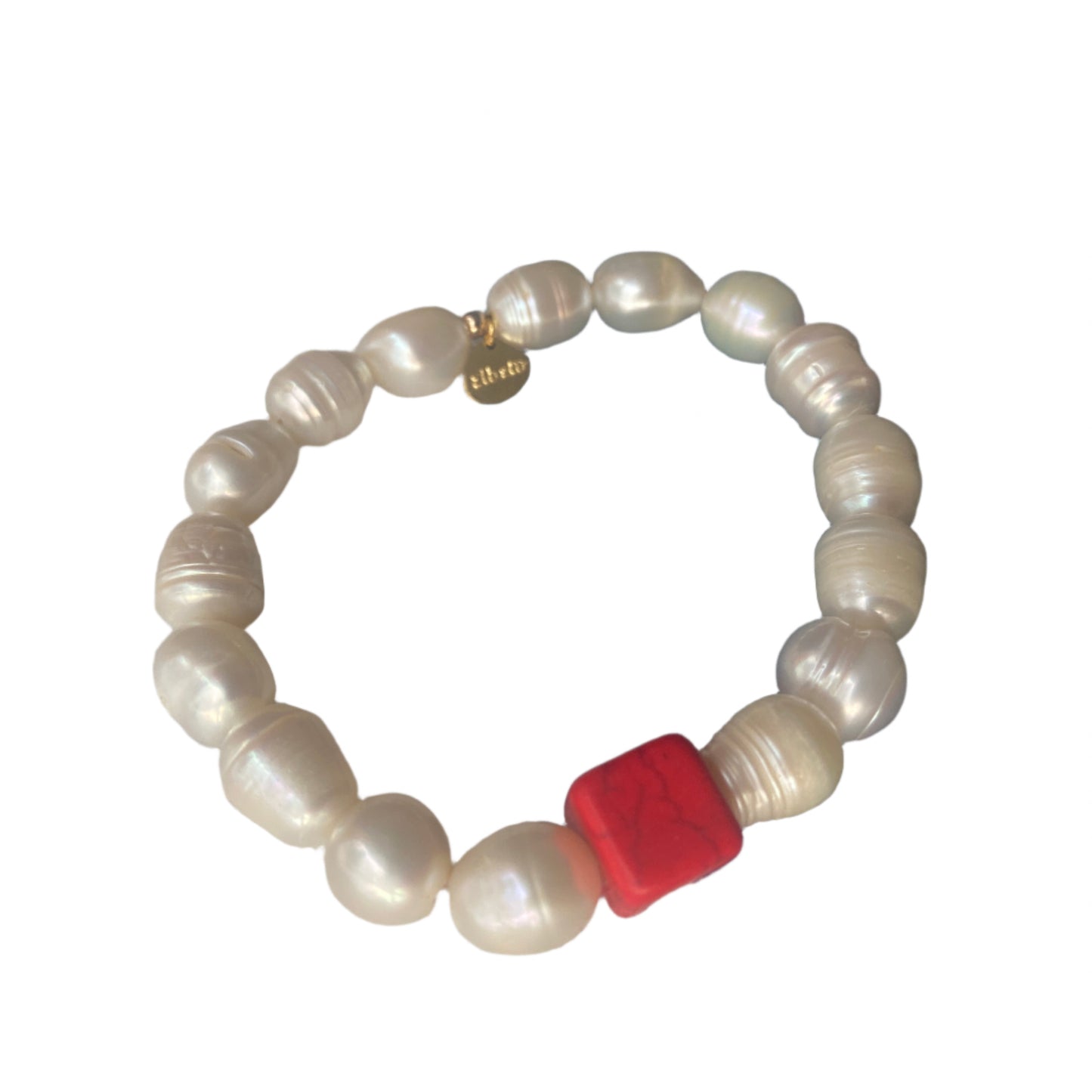 White baroque pearls bracelet